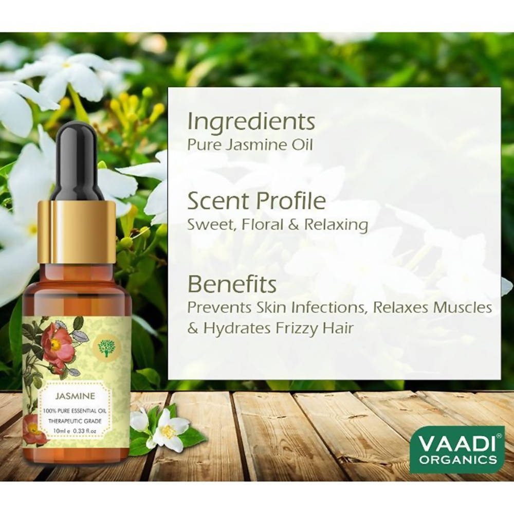 Vaadi Herbals Jasmine 100% Pure Essential Oil Therapeutic Grade - Distacart