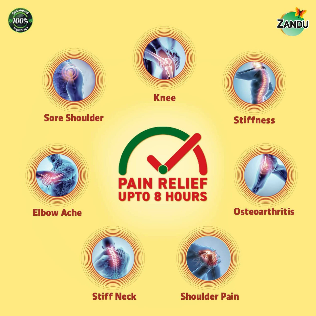 Zandu Ayurvedic Knee Pain Relief Patch - Distacart