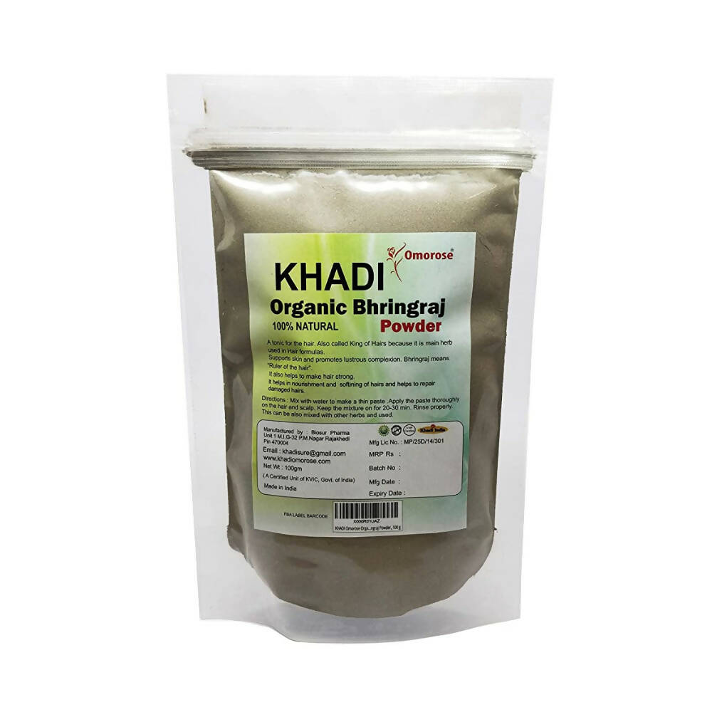 Khadi Omorose Organic Bhringraj Powder - Distacart