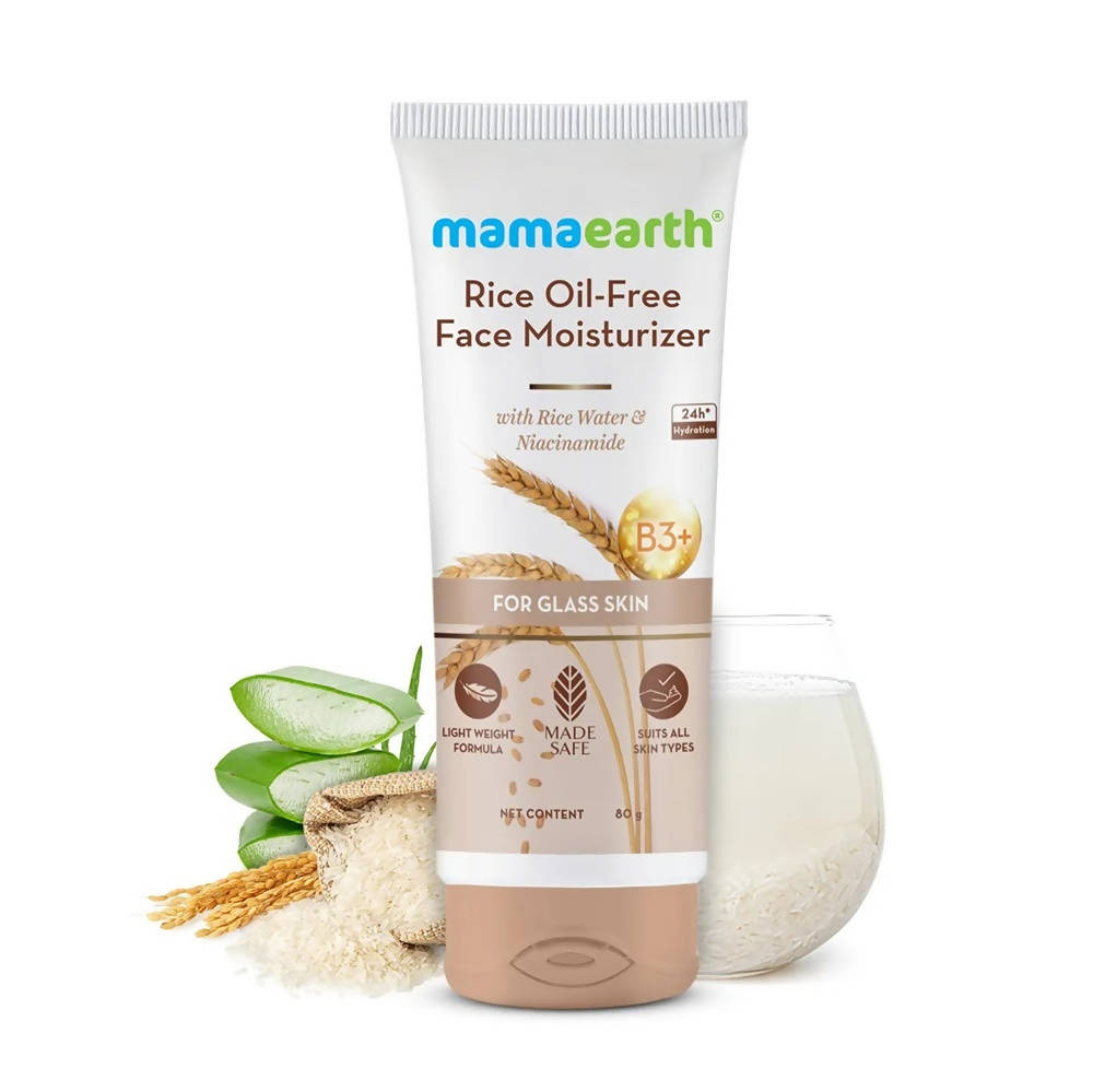 Mamaearth Rice Oil-Free Face Moisturizer With Rice Water & Niacinamide - Distacart