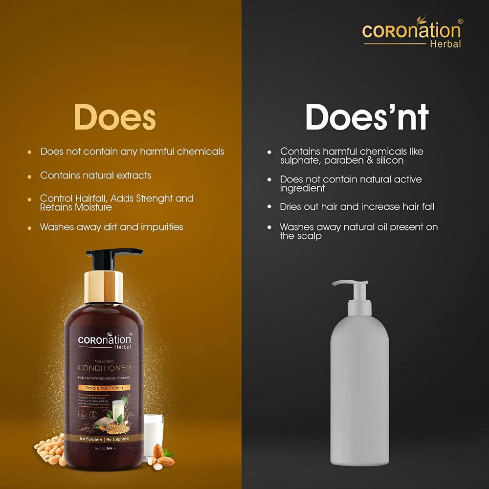 Coronation Herbal Soya & Milk Protein Hair Conditioner - Distacart