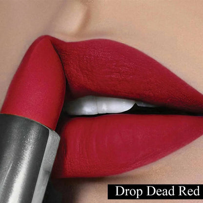 FLiCKA Wear Me Everywhere Creamy Matte Lipstick Drop Dead Red - Distacart