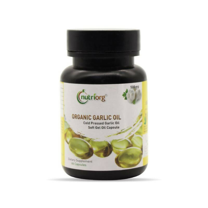 Nutriorg Garlic Oil Soft Gel Capsules - Distacart