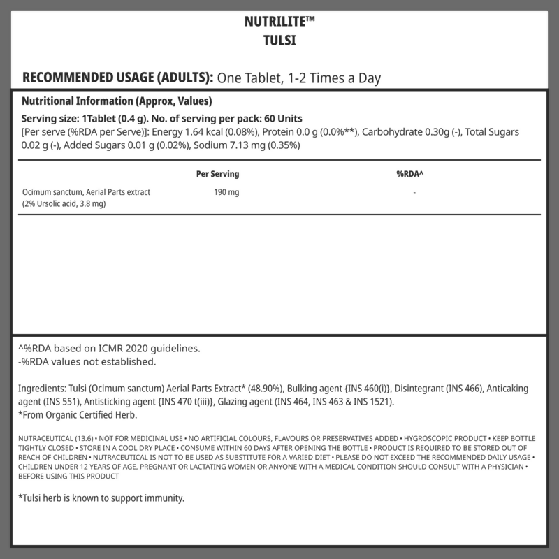 Nutrilite Tulsi Tablets - Distacart