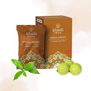 Khadi Veda Brown Herbal Mehndi For Healthy Scalp & Hair