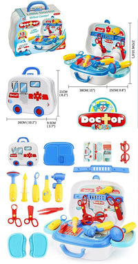 Thumbnail for Sardar Ji Ki Dukan Pretend Play Doctor Play Sets For Boys/Girls/Kids Doctor Kit Toys With Suitcase - Isi Approved (Doctor Set - Box) - Distacart