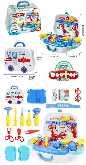 Sardar Ji Ki Dukan Pretend Play Doctor Play Sets For Boys/Girls/Kids Doctor Kit Toys With Suitcase - Isi Approved (Doctor Set - Box) - Distacart