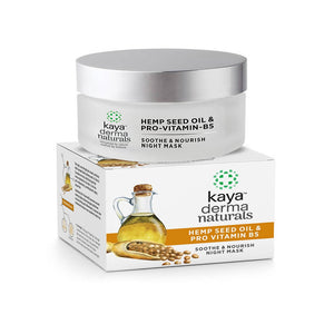 Kaya Hemp Seed Oil & Pro Vitamin B5 Soothe & Nourish Night Mask