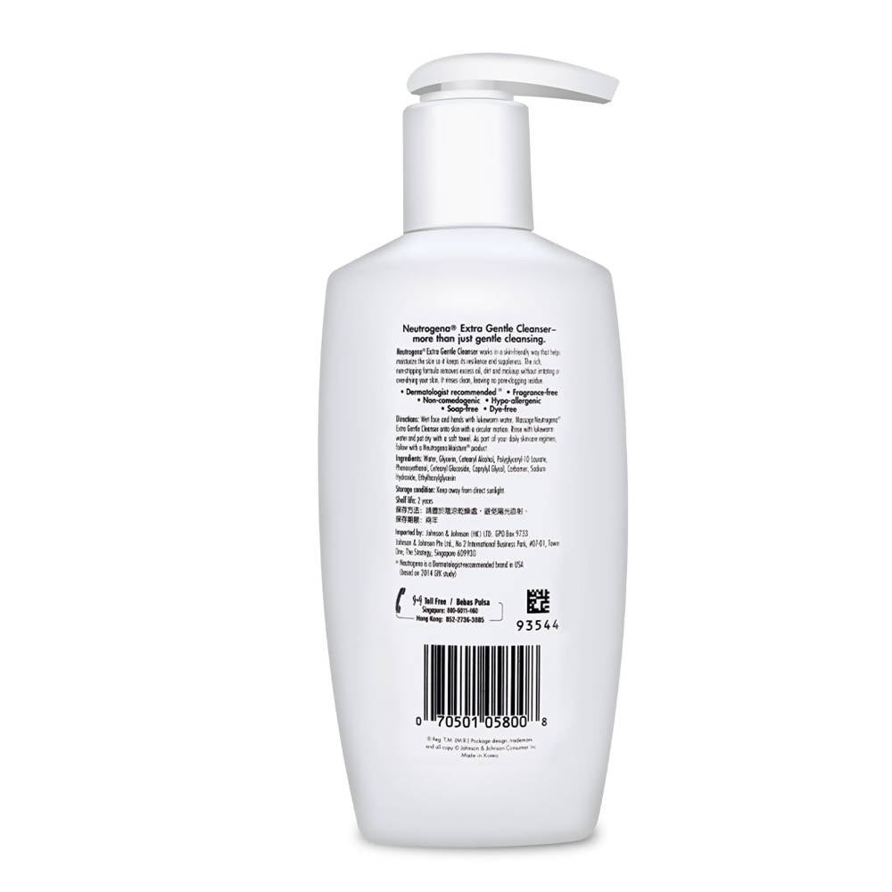 neutrogena extra gentle cleanser ingredients
