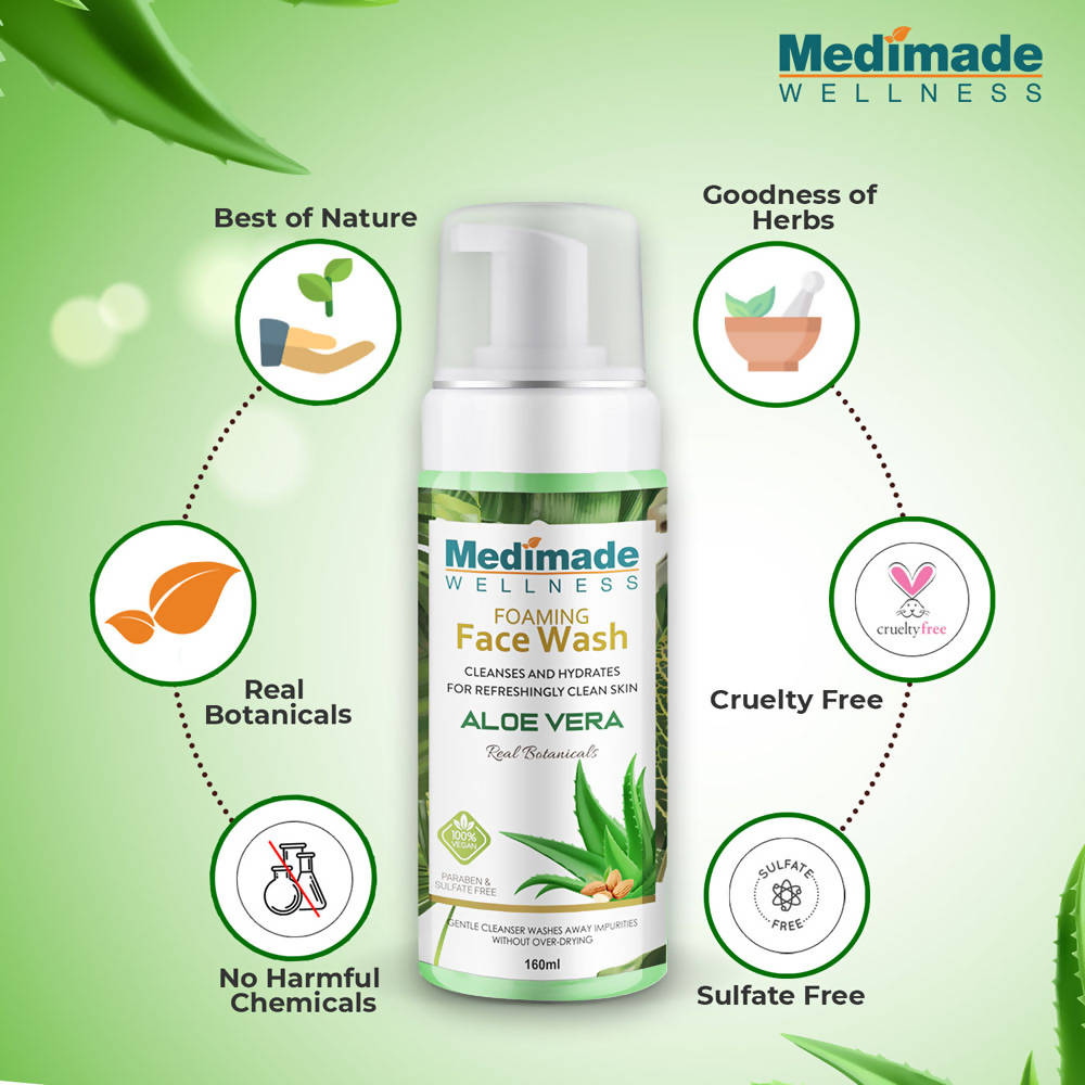 Medimade Wellness Foaming Face Wash With Aloe Vera