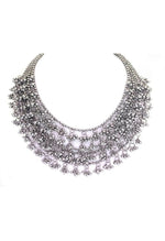 Thumbnail for Mominos Fashion Johar Kamal Oxidised Silver-Plated Brass Finish Ghungroo Necklace with Earrings For Women - Distacart