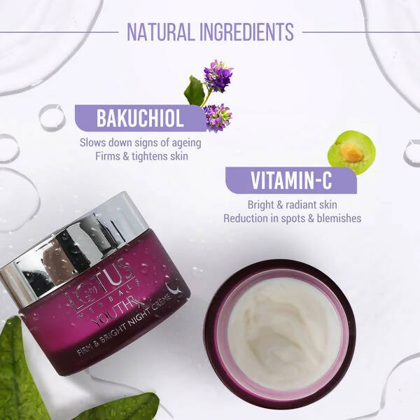 Lotus Herbals Firm & Bright Night Crème - Distacart