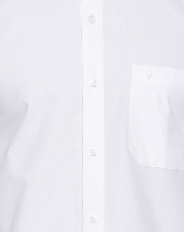 Ramraj Cotton Mens Full Sleeve Formal 100 % Cotton White Shirt - Distacart
