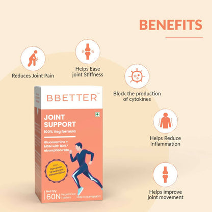 BBETTER Joint Support Tablets with Glucosamine - Distacart