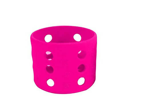 Safe-O-Kid Silicone Baby Feeding Bottle Cover Cum Sleeve for Insulated Protection 60mL- Pink - Distacart