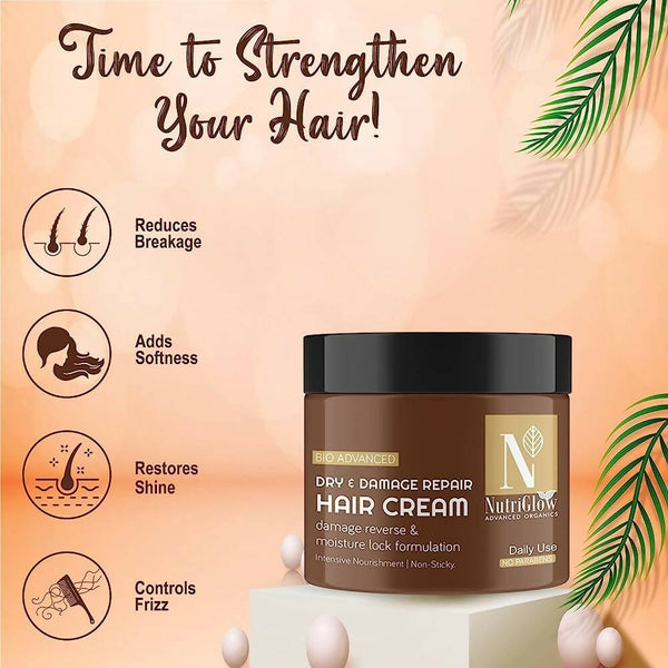 NutriGlow Dry & Damage Repair Hair Cream - Distacart
