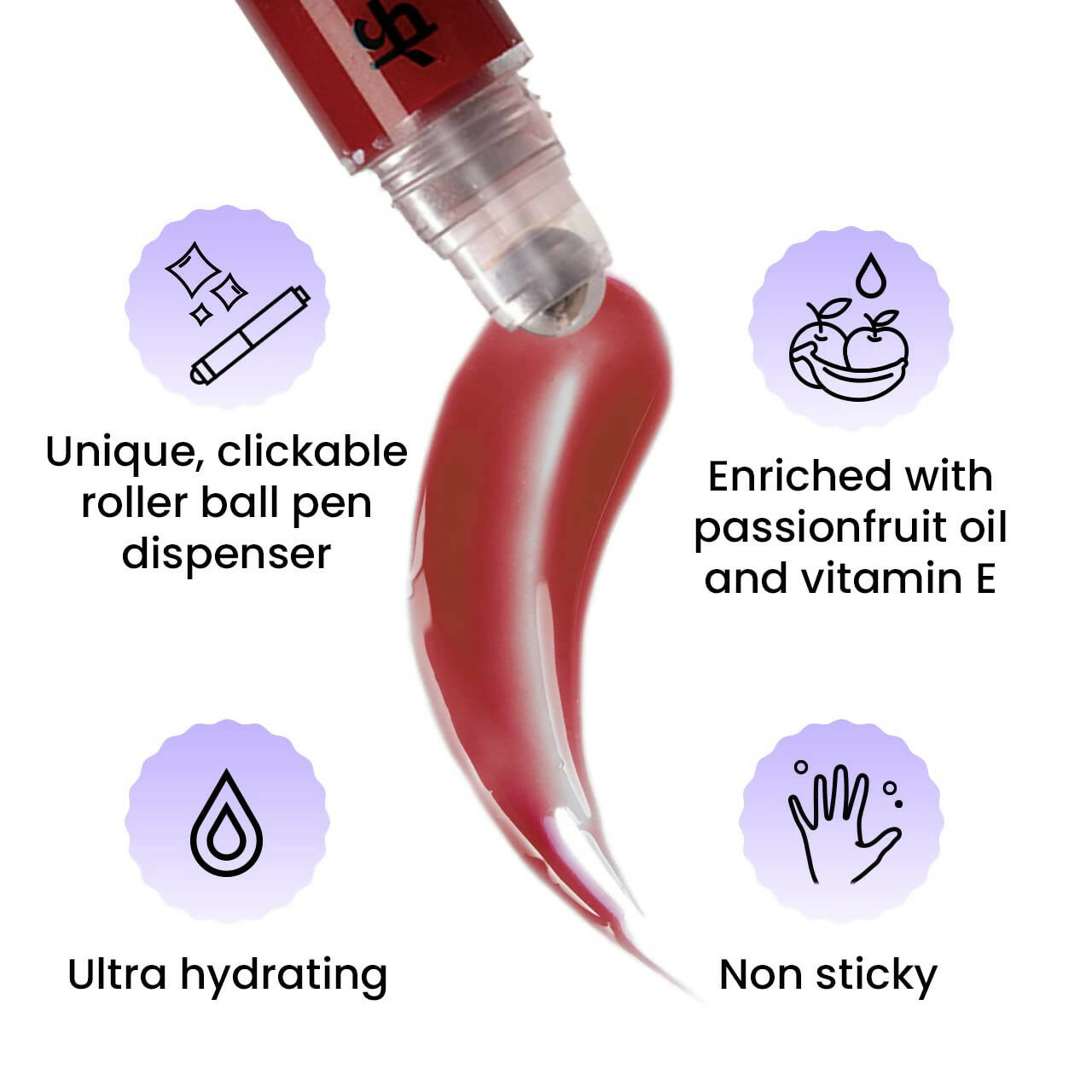 FAE Beauty Sizzling Glossy Cherry Red High Shine Lip Gloss - Distacart