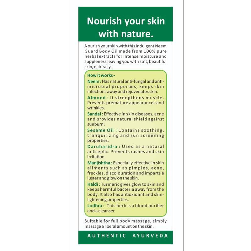 Goodcare Neem Guard Body Oil How It Works