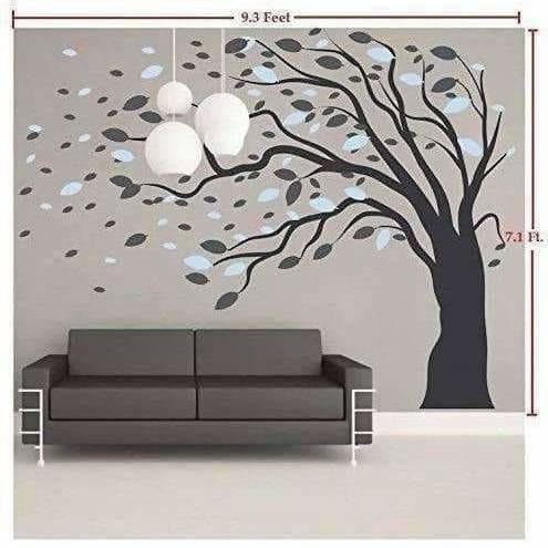 Beautiful Giant Large Tree for Living Room (9.3(L) Feet * 7.1(H) Feet) Wall Sticker - Distacart