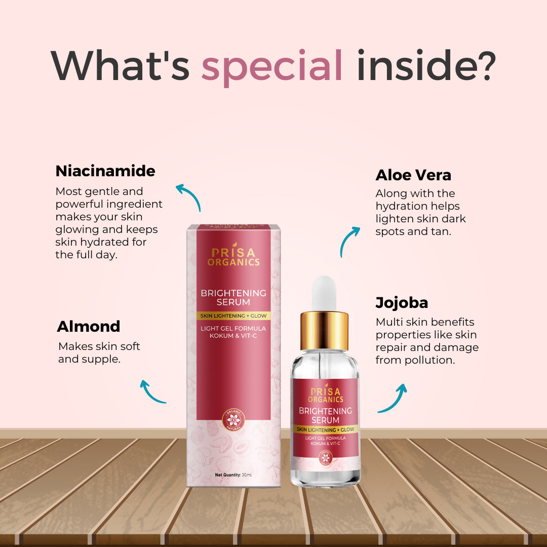 Prisa Organics Brightening Serum - Distacart