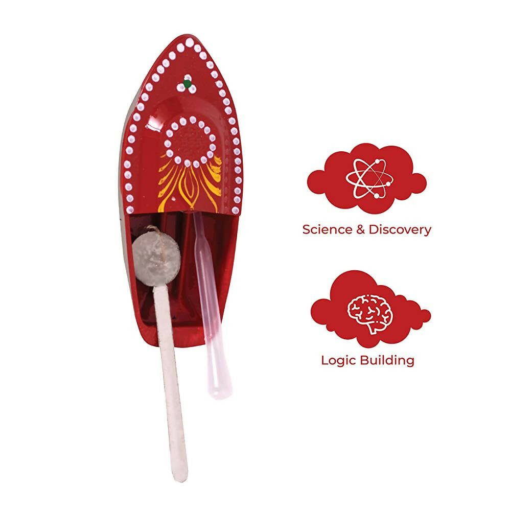 Desi Toys Putt Putt Nav/Steam Tin Boat - Distacart