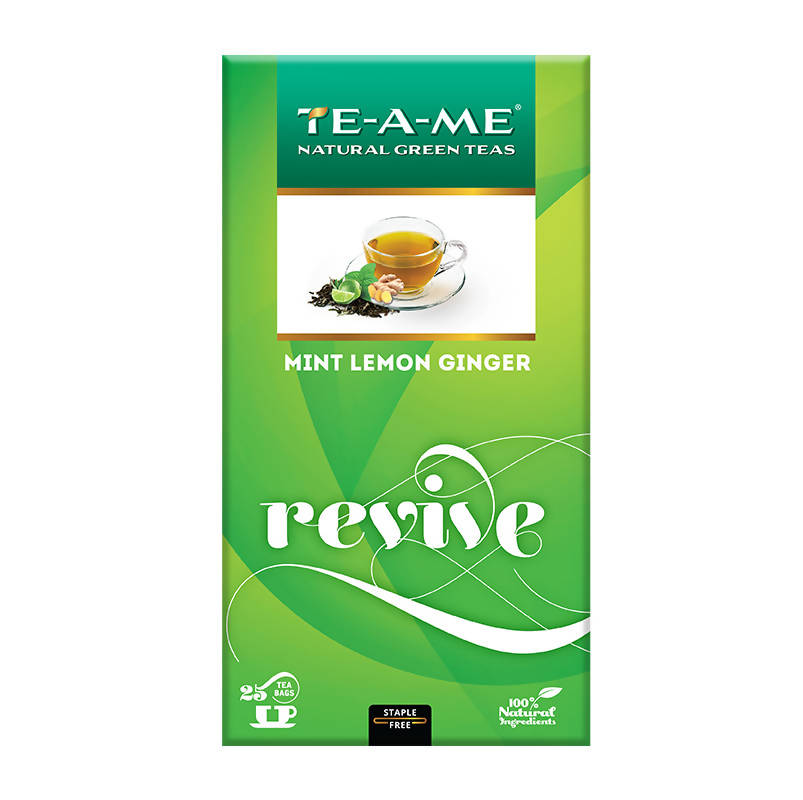 Teame Mint Lemon Ginger Revive Tea Bags - Distacart