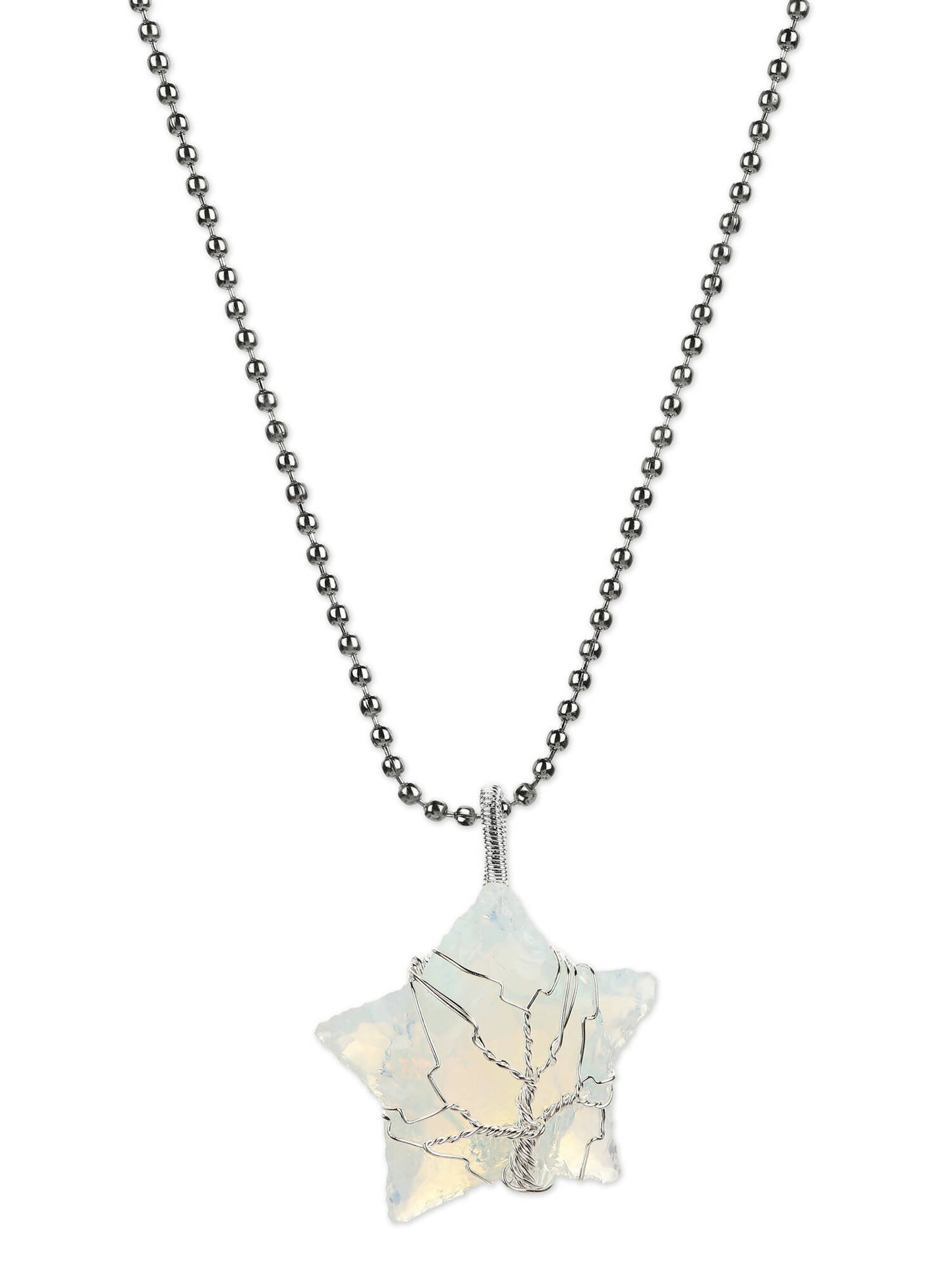 Women's Silver-Toned Blue Silver-Plated Handcrafted Chain - Ruby Raang - Distacart