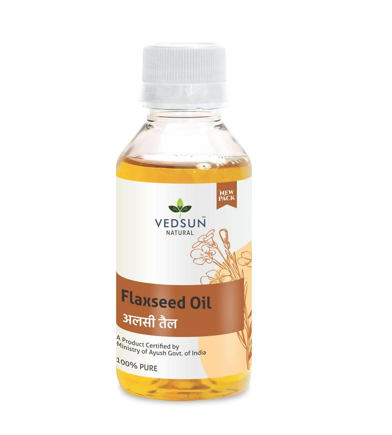 Vedsun Naturals Flax Seed Oil Alsi Ka Tel Pure Omega 3 Rich - Distacart
