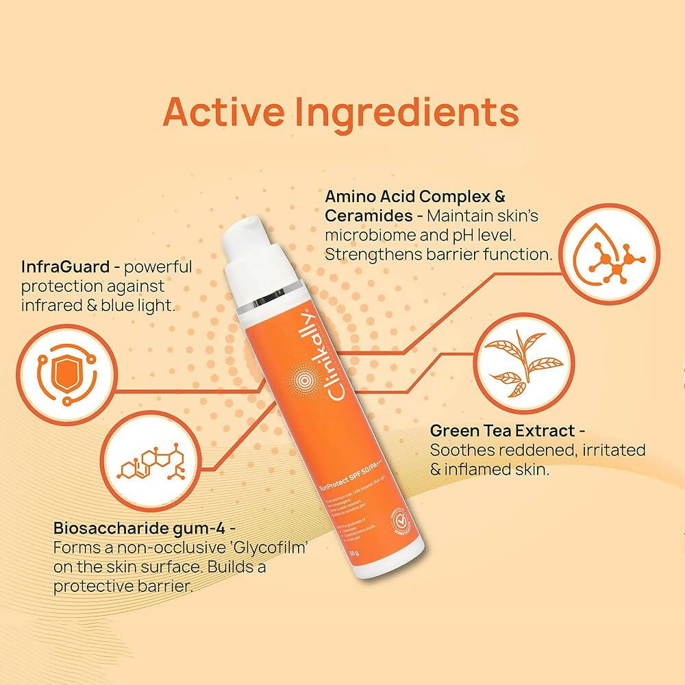 Clinikally SunProtect Sunscreen SPF 50/PA+++ - Distacart