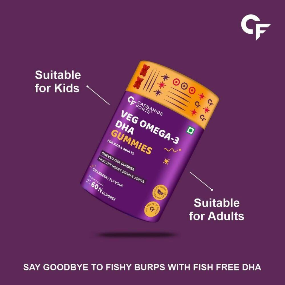 Carbamide Forte Veg Omega 3 - DHA Gummies - Distacart
