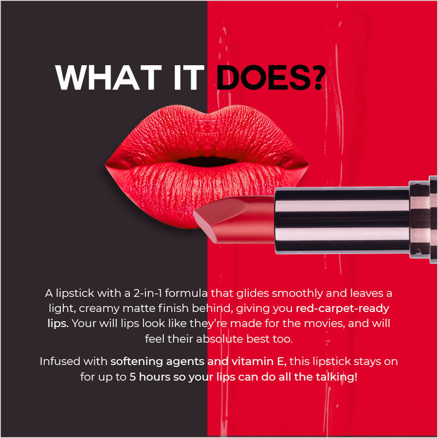 Colorbar Velvet Matte Lipstick Deep Fantasy -092 - Distacart
