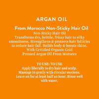 Thumbnail for Biotique Advanced Organics Argan Oil From Morocco Non-sticky Hair Oil - Distacart