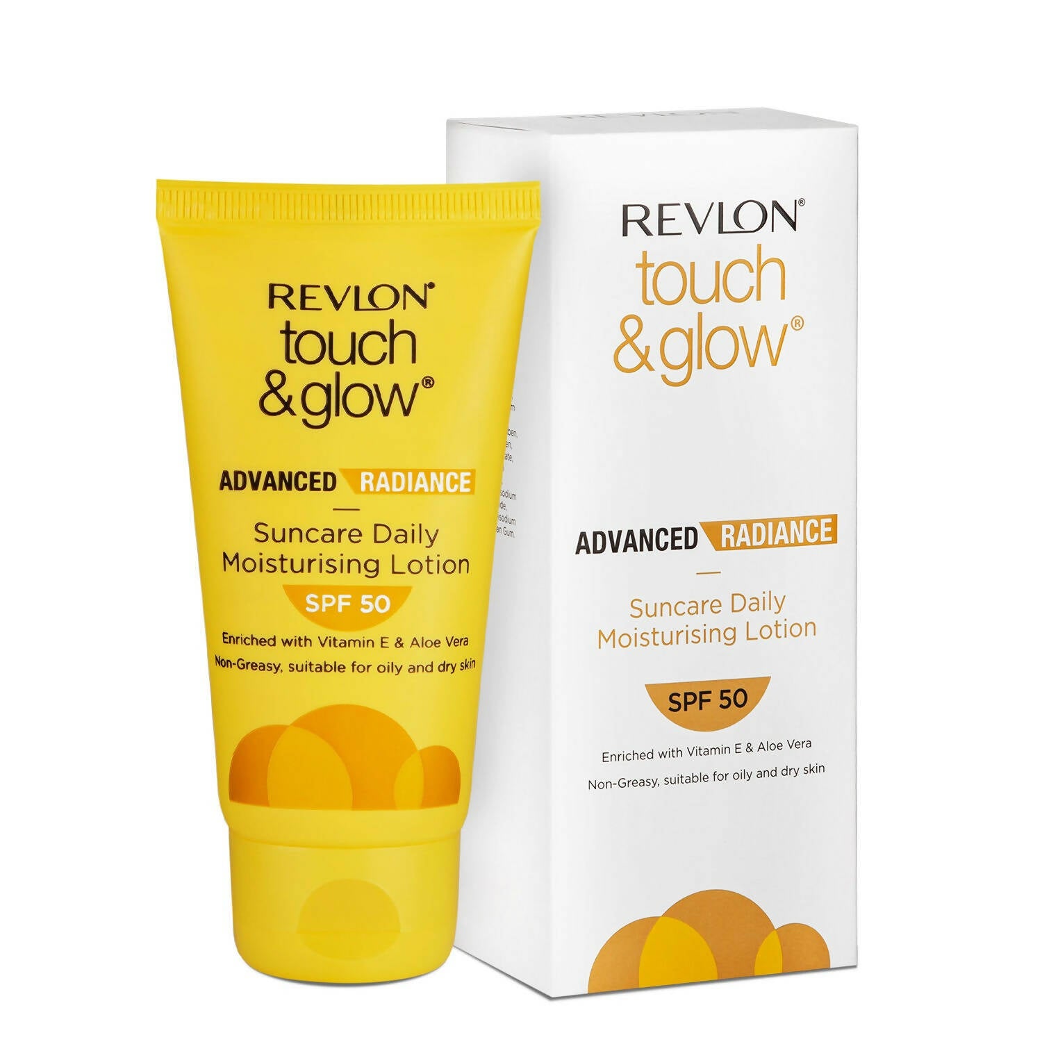 Revlon Touch & Glow Advanced Radiance Sun Care Daily Moisturizing Lotion SPF 50 - Distacart