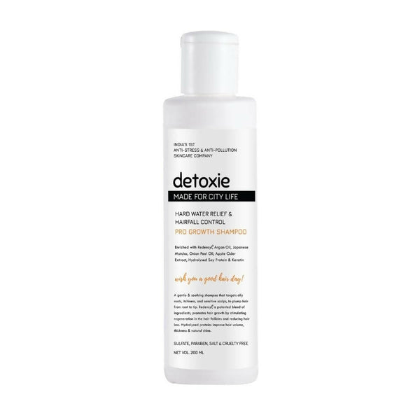 Detoxie Hard Water Relief & Hair Fall Control Pro Growth Shampoo - Distacart