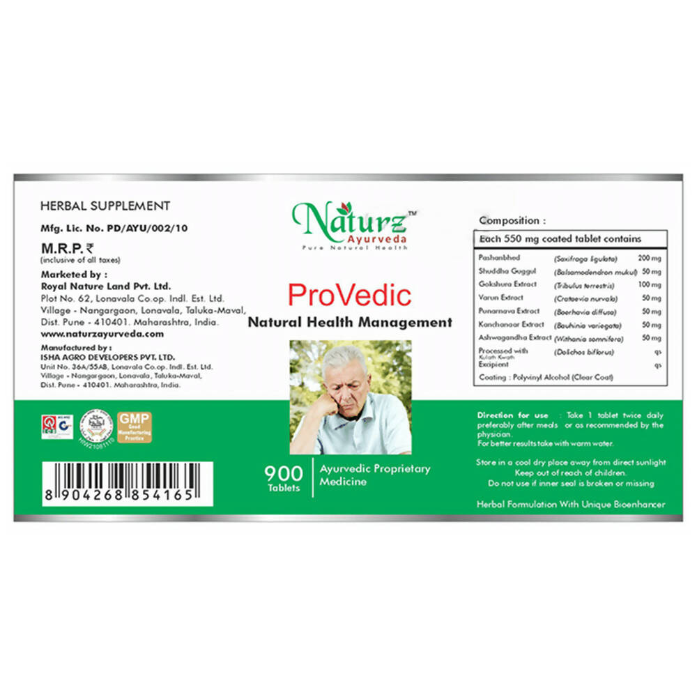 Naturz Ayurveda ProVedic Tablets - Distacart