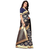 Thumbnail for Vamika Banarasi Jaquard Blue Weaving Saree (Banarasi 27)