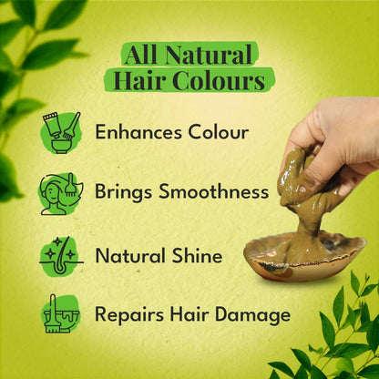 Veda Natural Colors For Black Hair - Henna & Indigo - Distacart