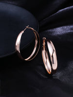 Thumbnail for NVR Women Gold Plated Hoop Earrings - Distacart