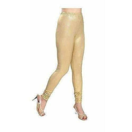 Women's Viscose Light Gold Solid Leggings for All Plus Size and Small Size