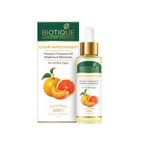 Thumbnail for Biotique Advanced Organics Clear Improvement Vitamin C Treatment Oil - Distacart