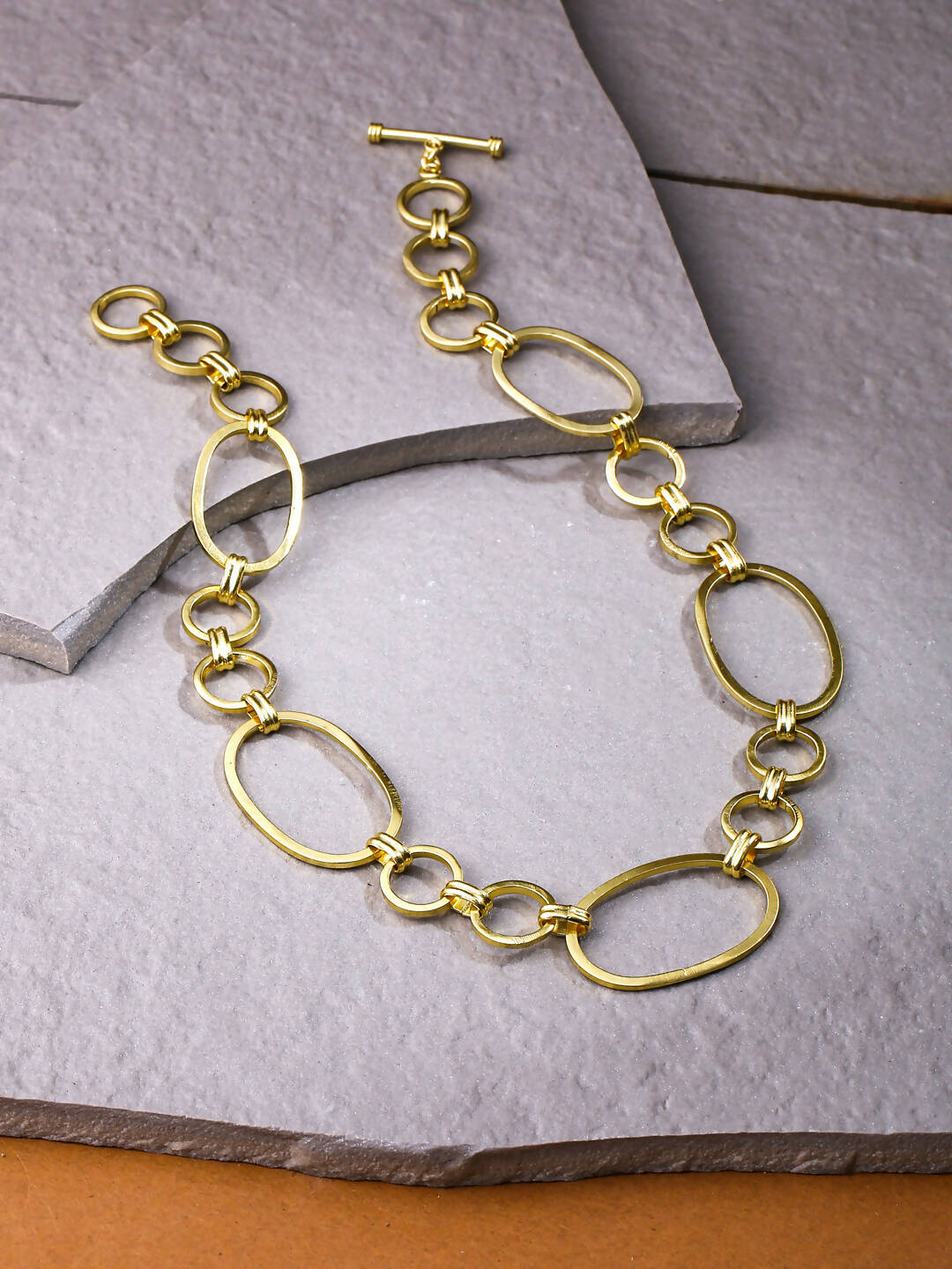 NVR Women Gold Plated Statement Necklace - Distacart