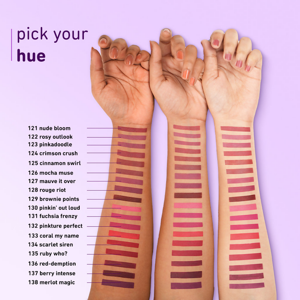 Plum Butter Crème Matte Lipstick Brownie Points - 129 (Umber Brown) - Distacart