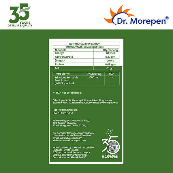 Dr. Morepen Gokshura Tablets For Men - Distacart