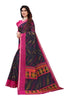 Vamika Navy Blue Linen Zari Border Saree