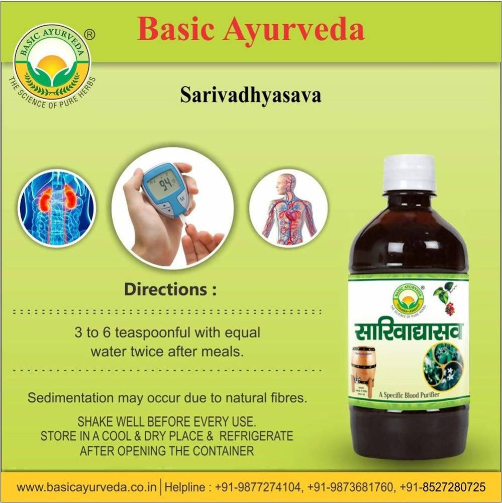 Basic Ayurveda Sarivadhyasava Directions