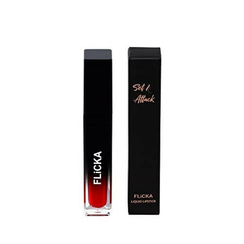 FLiCKA Set and Attack Liquid Matte Lipstick 05 Dream Castle - Maroon - Distacart