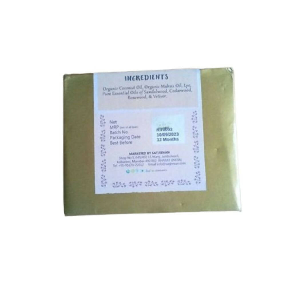 Satjeevan Organic Cedar Sandalwood Soap - Distacart