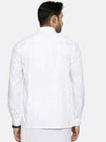 Thumbnail for Ramraj Cotton Mens Full Sleeve Formal 100 % Cotton White Shirt - Distacart