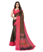Thumbnail for Vamika Green Chiffon Brasso Bollywood Style Woven Saree (ALIZA GREEN) - Distacart