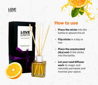 Thumbnail for Love Earth Reed Diffuser- Orange - Distacart